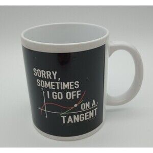 Funny Math Humor Mug Dad Jokes Off On A Tangent